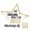 Ország Boltja 2013 Minőségi díj Kategória független kategória III. helyezett